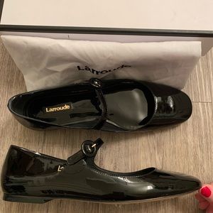 Larroude Blair Patent Leather Mary Jane Ballet Flats 9.5